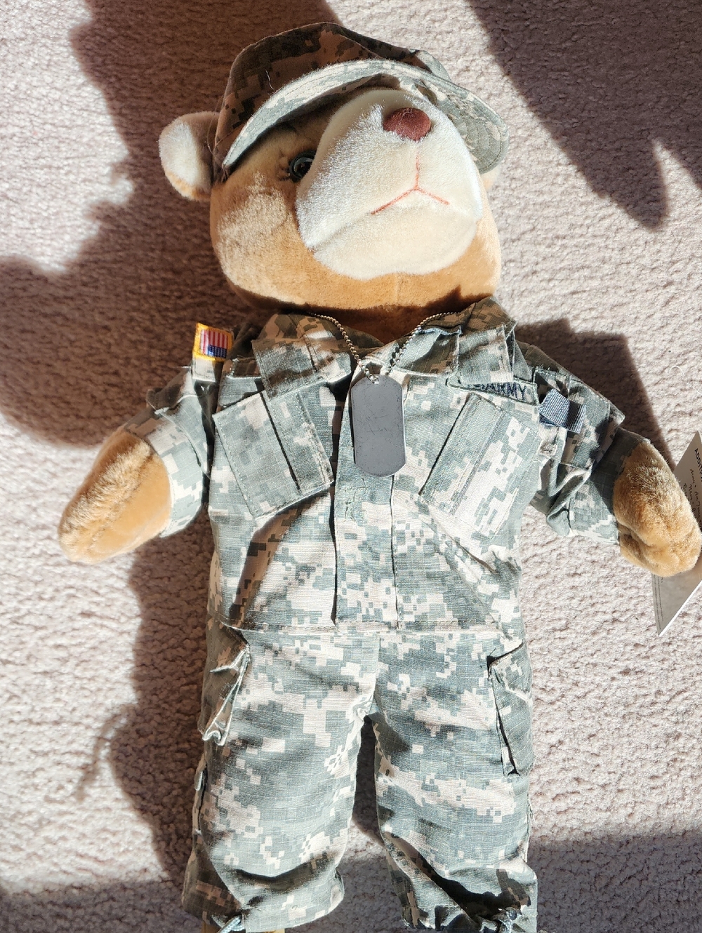U.S. Army Camouflage Teddy Bear - Ira Green